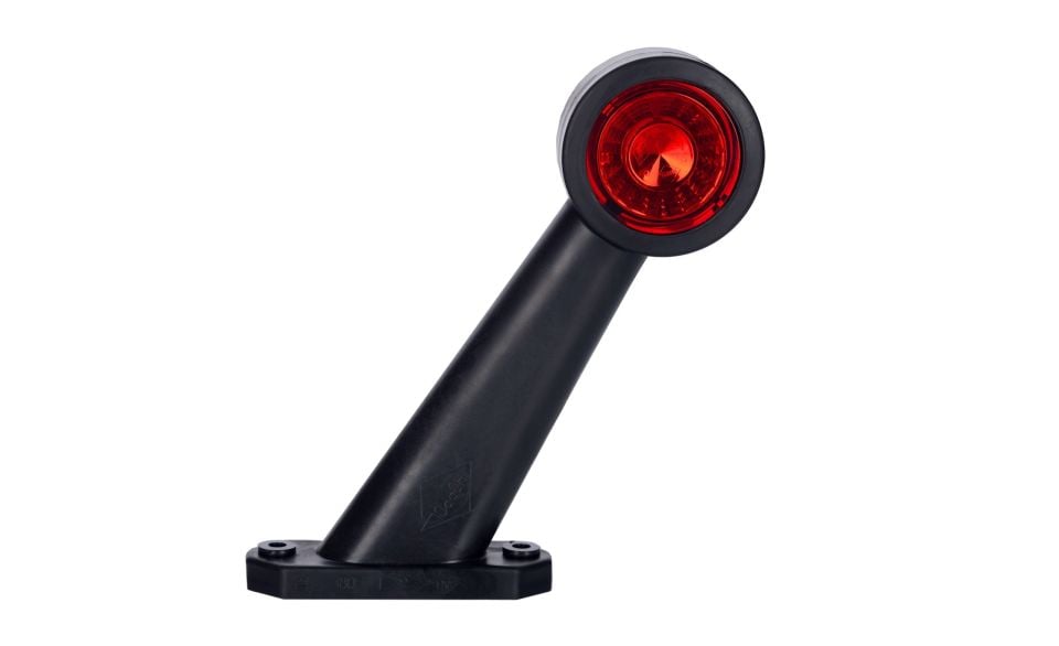Uzun Eğik Kollu Oval İşaret Işığı Kırmızı