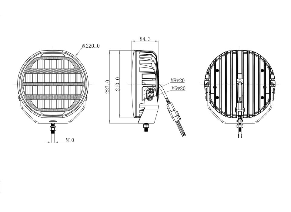 XR2 P9¨ 9inc Yuvarlak Beyaz